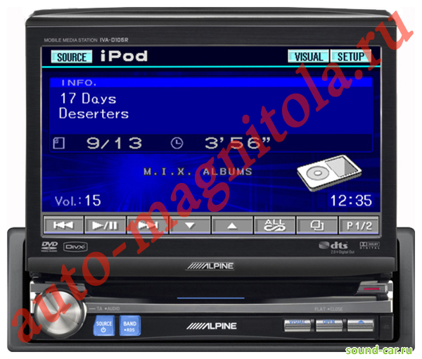 Alpine IVA-D106R CD+MP3+DVD  