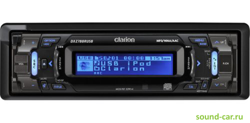 Clarion DXZ788RUSB CD+MP3+USB  