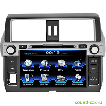 INCAR CHR-2297PR DVD+TV+USB+MP3+CD Land Cruiser Prado 150 (2013 - 2014) 