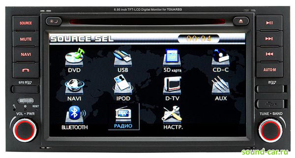 Intro CHR-8850 CD+MP3+USB+DVD  Volkswagen Toureg ( 2010) 