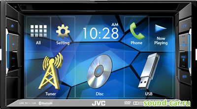 JVC KW-V220BTQ CD+MP3+USB+DVD  