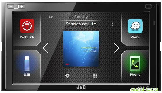 JVC KW-M540BT CD+MP3+USB+DVD  