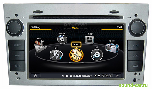 MyDean 1019-2 (pel Astra H, Zafira, Antara) CD+MP3+USB+DVD  
