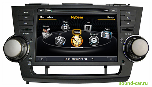 MyDean 1035 (Toyota Highlander 2008-) CD+MP3+USB+DVD  