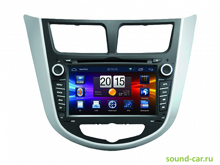 NaviPilot DROID2 Hyundai Solaris 2010 - CD+MP3+USB+DVD  