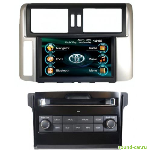 INCAR CHR-2279 PR CD+MP3+USB+DVD  Toyota Prado 150    
